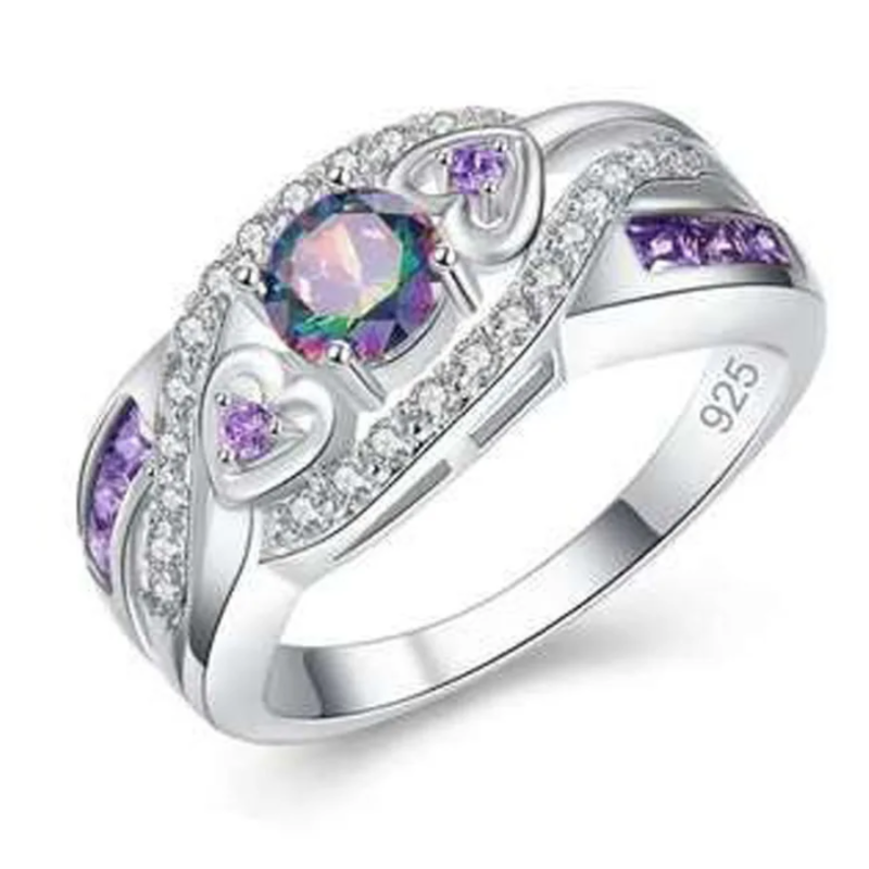 Inele de zircon violet