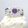 Inele de zircon violet